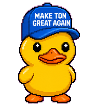 Pixel TON duck waving